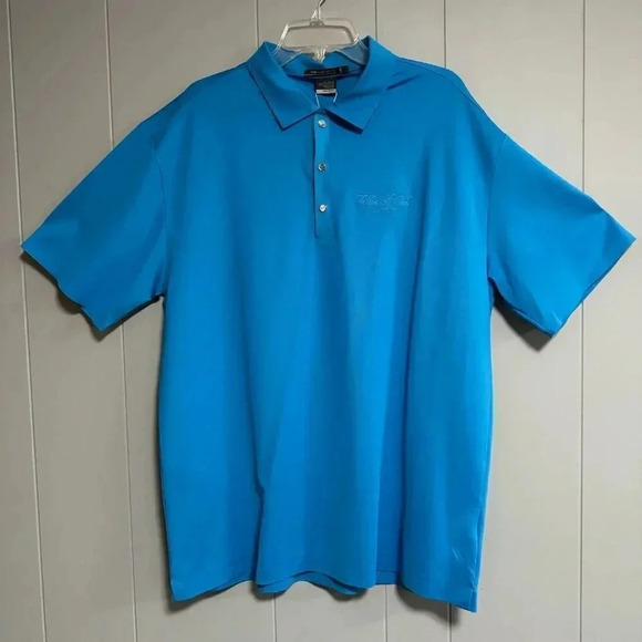 NWT NIKE FitDry Tiger Woods Platinum Fallen Oak Governor’s Cup Golf Polo Size XL - Picture 1 of 10